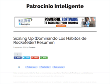 Tablet Screenshot of patrociniointeligente.com